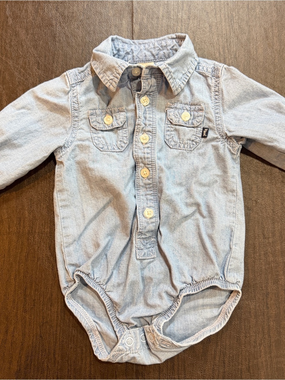 OshKosh B'gosh Denim Bodysuit Sz 9M